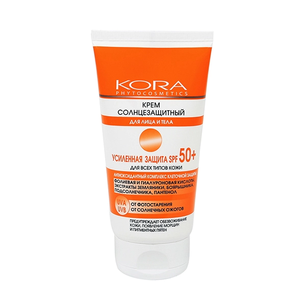 Крем солнцезащитный для лица и тела усиленная защита SPF 50+, 150 мл