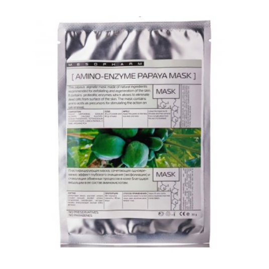 Очищающая амино-энзимная альгинатная маска Amino-enzyme Papaya Mask, 30 гр