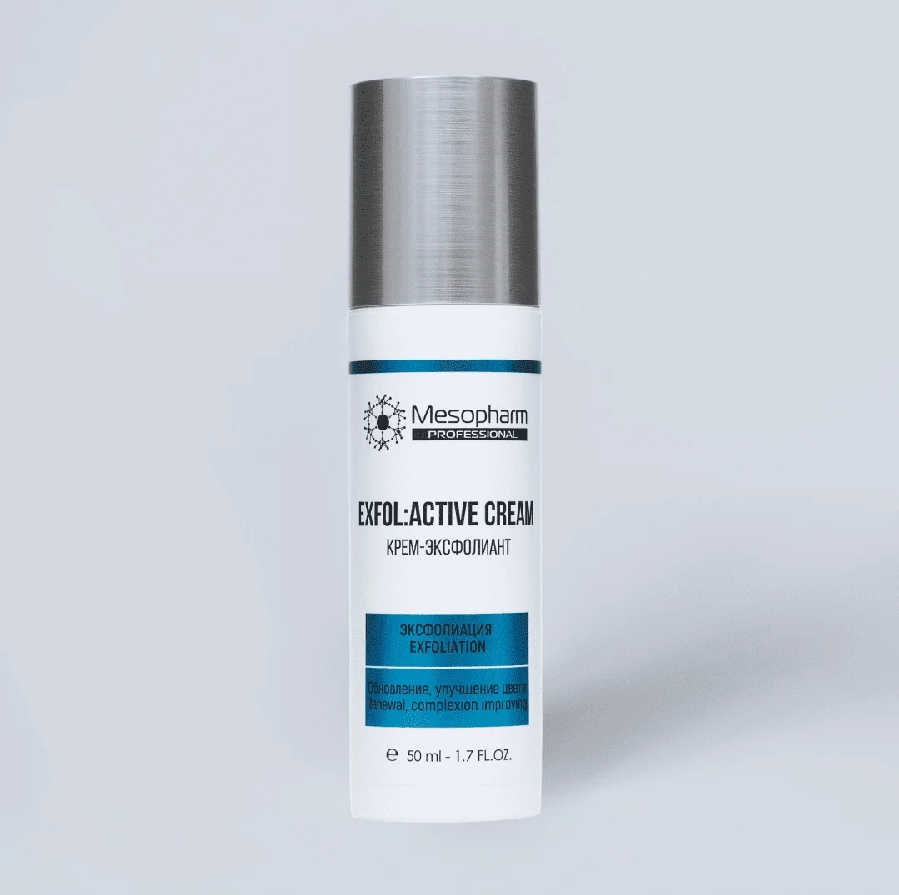 Крем эксфолиант для предпилинговой подготовки кожи Exfol: Active, 50 мл