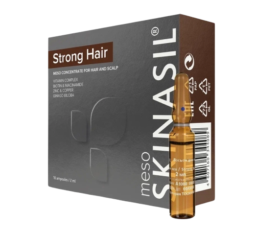Трихологический мезо-концентрат для волос и кожи головы - Strong Hair, амп. 2мл, 2 мл