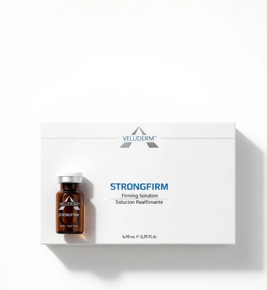 Коктейль для подтяжки лица - Veluderm Strongfirm (жидкие мезонити), 10 мл - 1 флакон