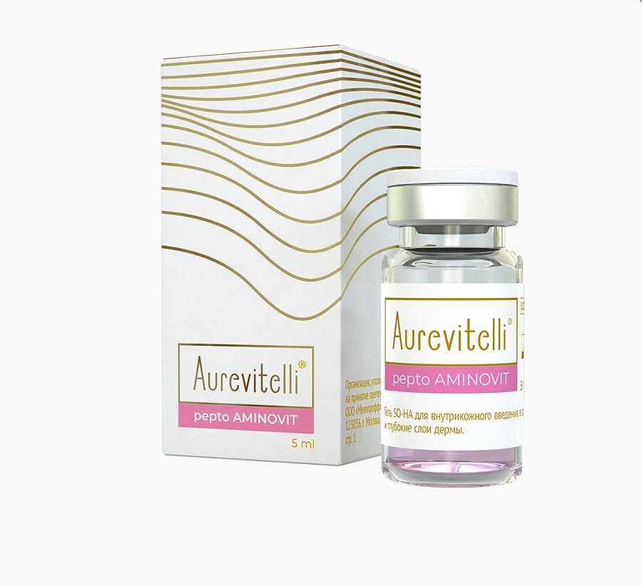 Ревитализирующий аминокислотный комплекс с пептидами для лица - Aurevitelli Pepto Aminovit, 5 мл