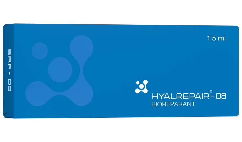 Биорепарант для лица и тела на основе гиалуроновой кислоты - Гиалрипаер-08, 1,5 мл - 1 шприц