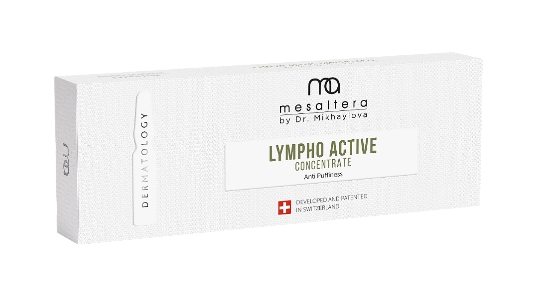 дренажный концентрат для улучшения контуров лица Lympho active, MESAlTERA by Dr. Mikhaylova, ампула